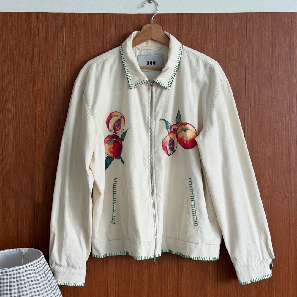 BODE - Men's Georgia Peach Jacket in White